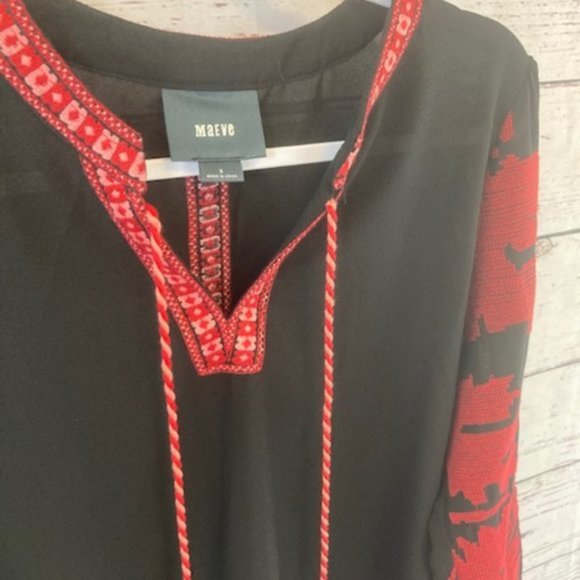 Anthropologie Maeve umbra embroidered peasant top - Picture 5 of 10